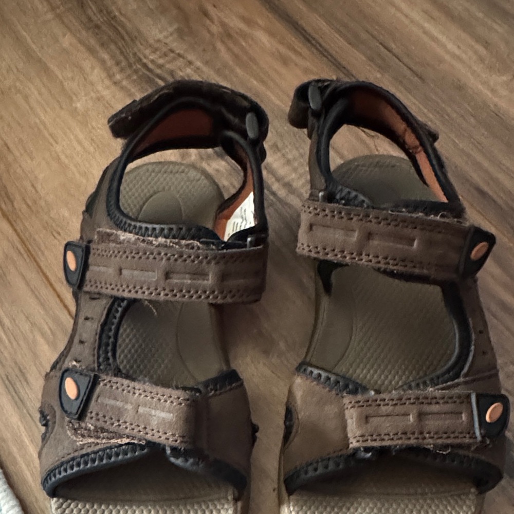 Kids Brown Adjustable Outdoor Sandals